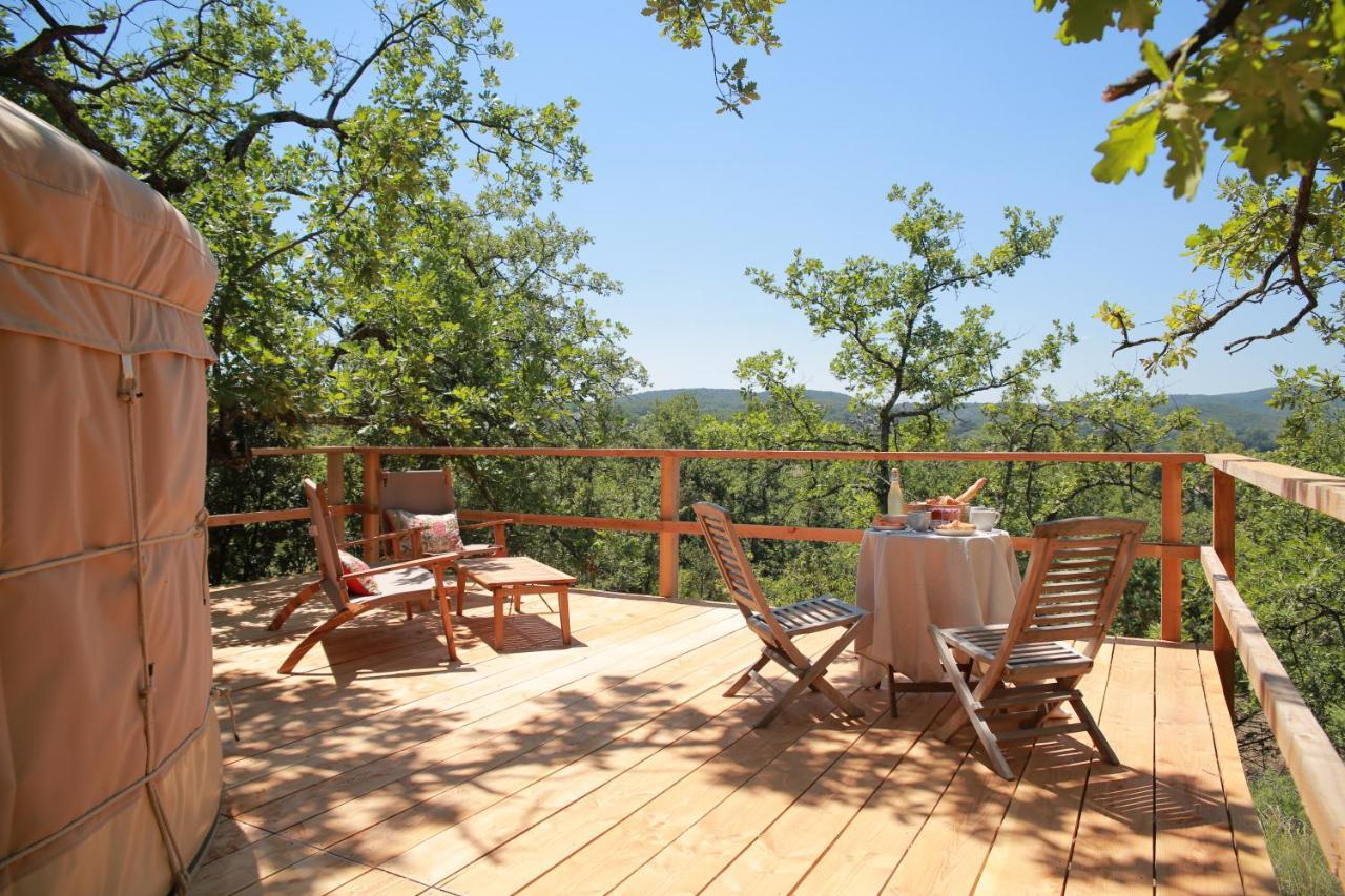 Bed and Breakfast Les Yourtes De Provence Saint-Paulet-de-Caisson Экстерьер фото